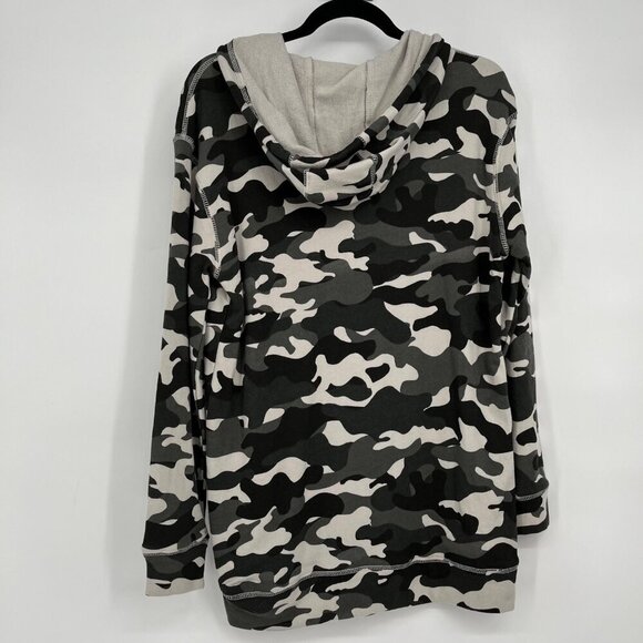 Evereve Chaser Long Zip Hoodie Camo Size Small New - Picture 6 of 8